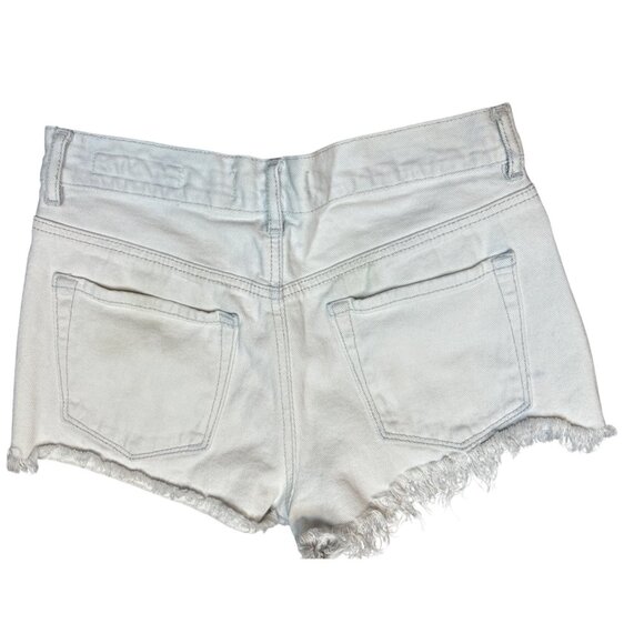 Bullhead Denim Co. Distressed High‎ Waist Shorts in Light Wash Size 26 - Picture 2 of 3